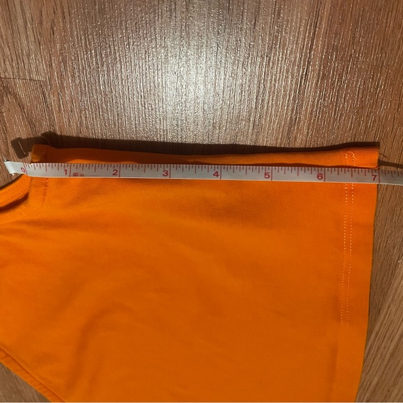 Noisy May Tall One Shoulder Crop Top | Orange | Size XL - Picture 9 of 10